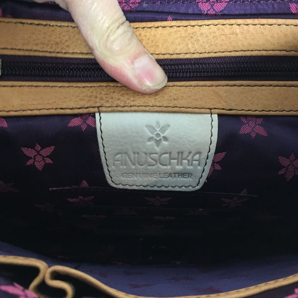 Anuschka  NEVER USED Handpained Leather Shoulder Bag Tropical Toucans - Picture 5 of 10